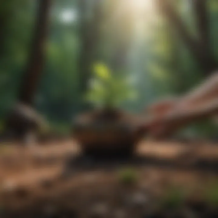 Nature scene symbolizing personal growth