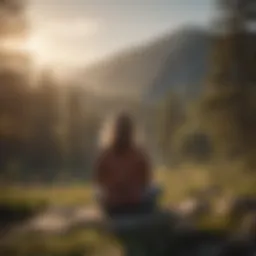 A serene landscape symbolizing mental clarity