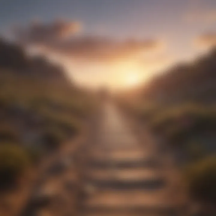 A path leading into a bright horizon, symbolizing new beginnings