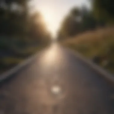 An open road representing new beginnings