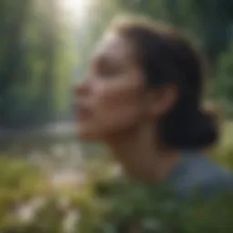 A serene landscape representing emotional awareness