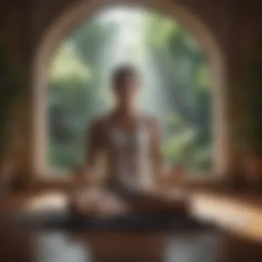 Close-up of a peaceful meditation space