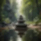 Serene landscape for meditation