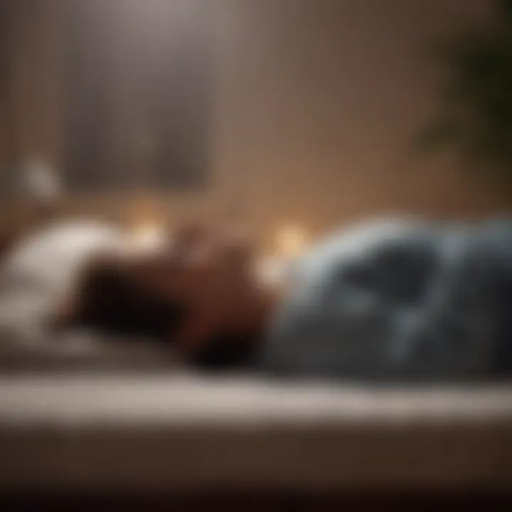 Relaxing pre-sleep routine with soothing elements