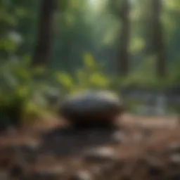 Tranquil nature scene for meditation