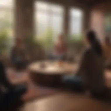 Creating Comfort in Casual Encounters A casual gathering in a warm, inviting setting