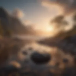 A serene landscape symbolizing tranquility and emotional healing
