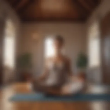 Yoga for Stress Relief Person practicing yoga in a calm environment