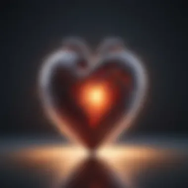 Heart of Healing An abstract image of a heart surrounded by light, depicting emotional healing.