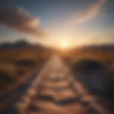 Journey to Forgiveness A path leading towards a bright horizon, representing a journey towards forgiveness.