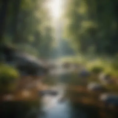 Tranquility in Nature A serene landscape symbolizing tranquility and peace.