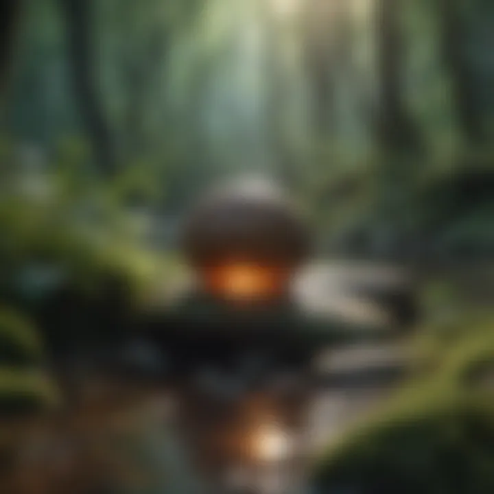 A mindful nature scene illustrating harmony