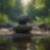 A serene landscape promoting tranquility