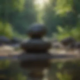 A serene landscape promoting tranquility