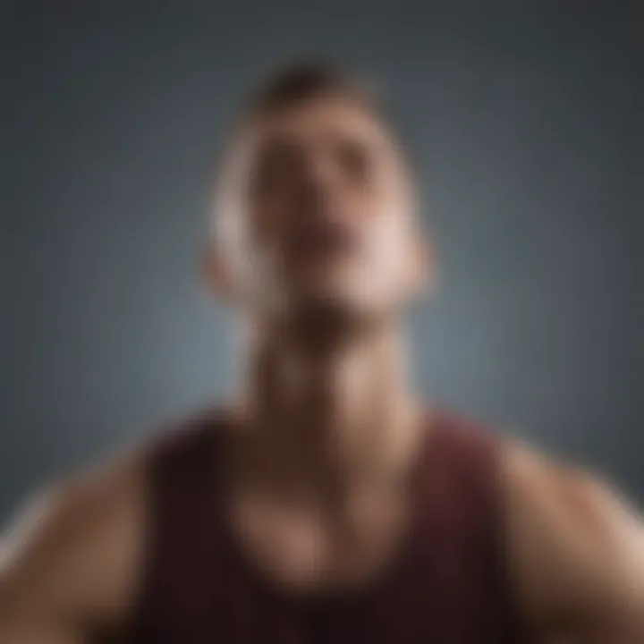 A visual representation of anxiety reduction through breathing exercises