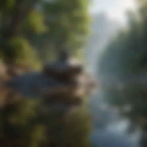 A serene landscape representing calmness and mental clarity