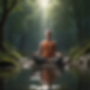 Mindfulness in Action A person meditating, embodying mindfulness and focus
