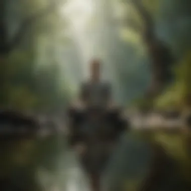 Mindfulness as a Tool for Inner Peace A person meditating in a tranquil setting