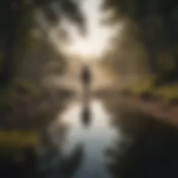 A serene landscape depicting solitude