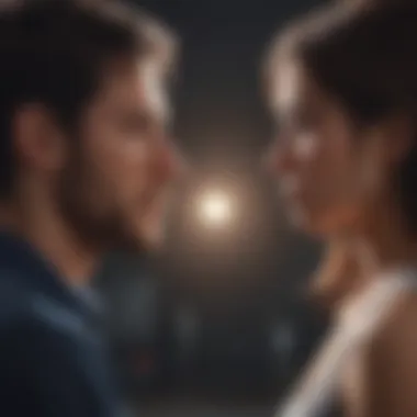 An abstract representation of anxiety in relationships