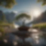 A serene landscape symbolizing mental clarity