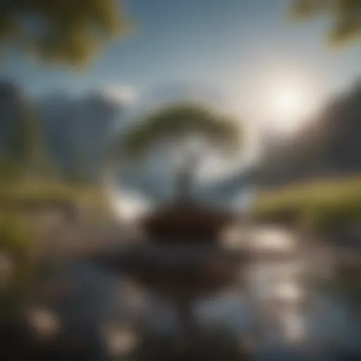 A serene landscape symbolizing mental clarity