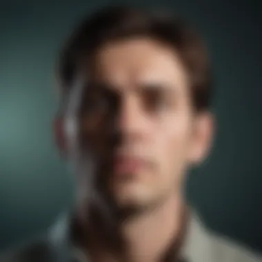 A thoughtful individual contemplating their mental state