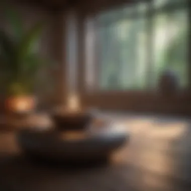 Creating a Mindfulness Retreat Serene meditation space promoting mindfulness and relaxation.