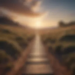 A serene landscape depicting a path leading to a bright horizon, symbolizing self-discovery.
