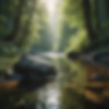 Tranquility in Nature A serene landscape reflecting tranquility