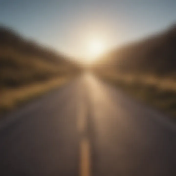 An open road symbolizing the journey of self-discovery