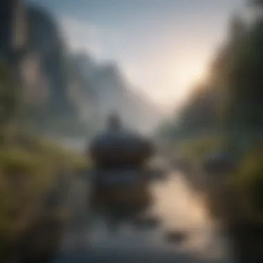 A serene landscape symbolizing inner peace and confidence