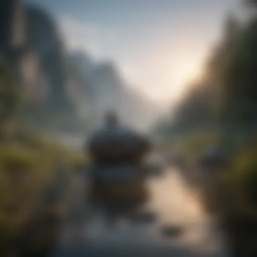 A serene landscape symbolizing inner peace and confidence
