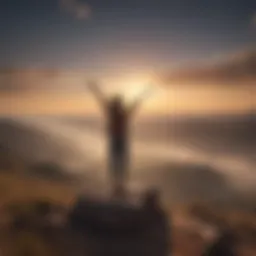 A serene landscape symbolizing freedom and release