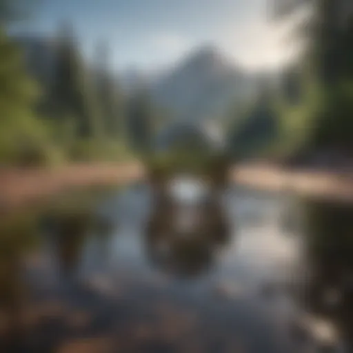 A serene landscape reflecting tranquility