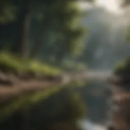 A serene landscape reflecting tranquility and mindfulness