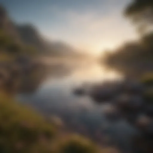 A serene landscape symbolizing tranquility and introspection