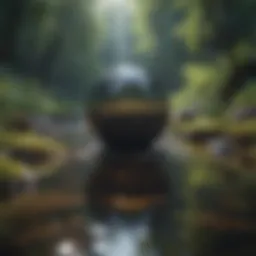 A serene landscape depicting tranquility and calmness