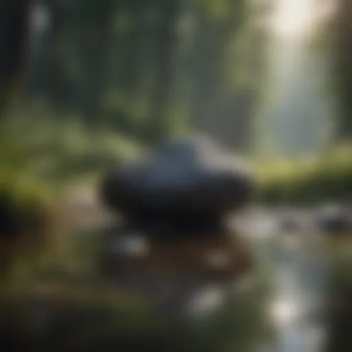 Serene landscape illustrating tranquility amidst chaos