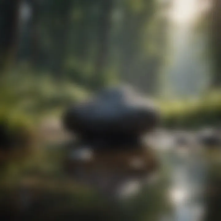 Serene landscape illustrating tranquility amidst chaos