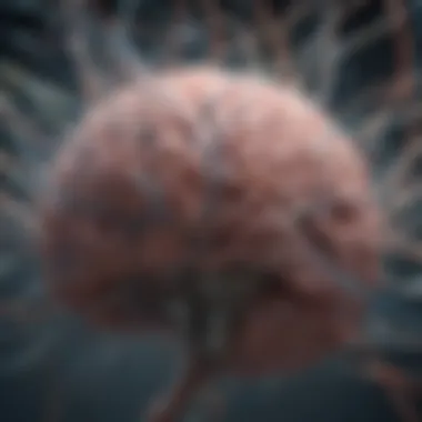 Neural Responses in Panic An abstract representation of the brain's neural pathways, visualizing the psychological aspects of panic.
