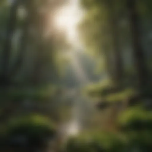 A serene landscape depicting tranquility as a metaphor for calming the mind during panic attacks.