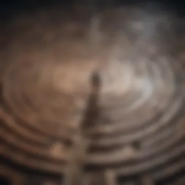 A labyrinth reflecting the journey of emotional awareness