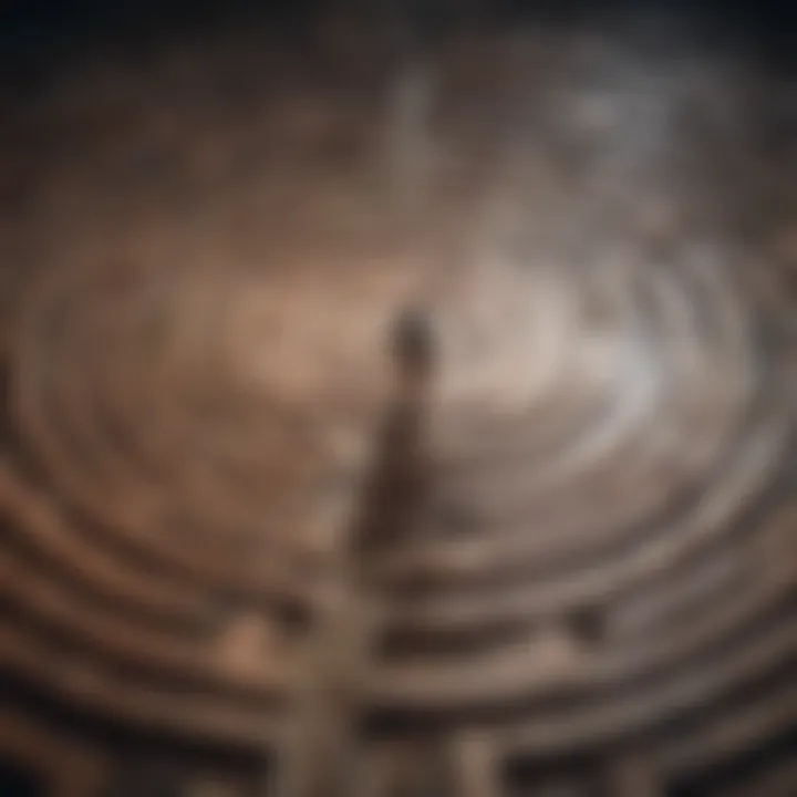 A labyrinth reflecting the journey of emotional awareness