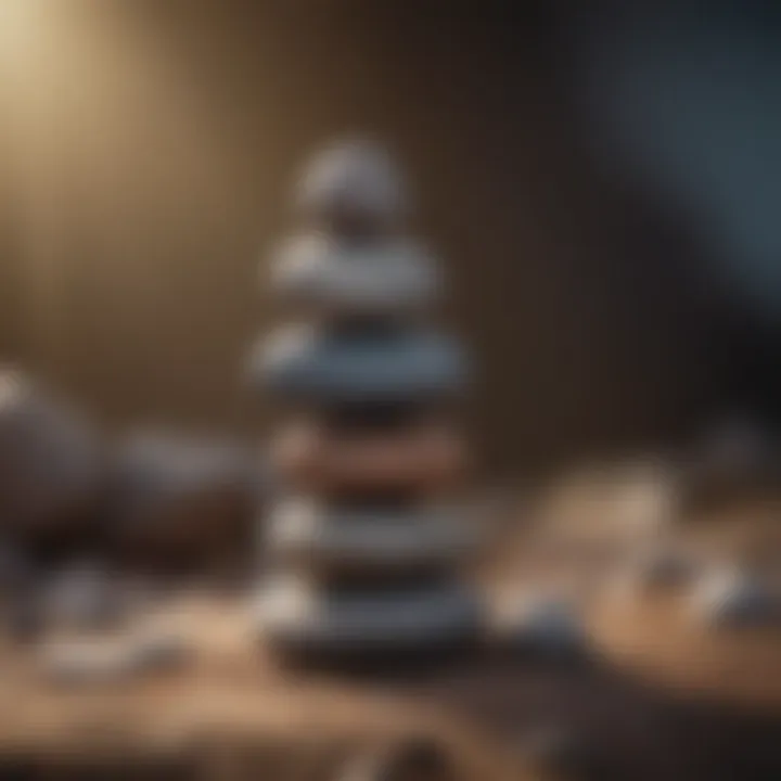 A balanced stone stack representing emotional regulation