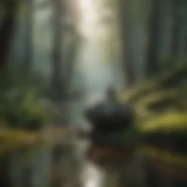 Mindfulness in Nature Mindfulness techniques illustrated through serene landscapes