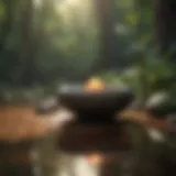 Tranquil natural setting for meditation