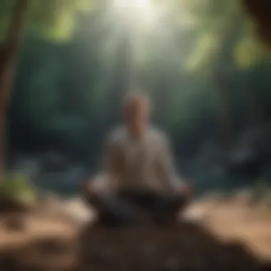 Mindfulness in Motion A person meditating in a peaceful environment