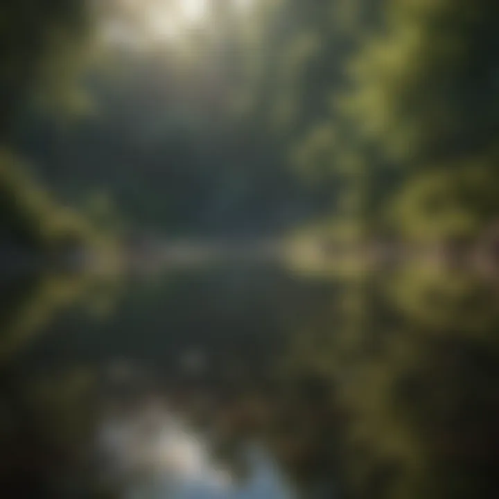 A serene landscape reflecting tranquility