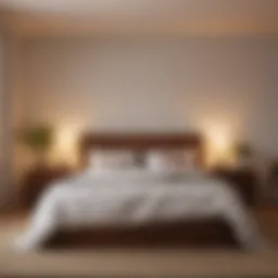 Cozy bedroom setup for meditation